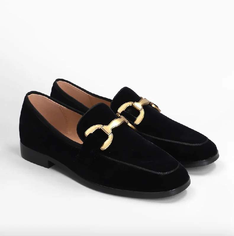 VELA LOAFER BLACK VELVET