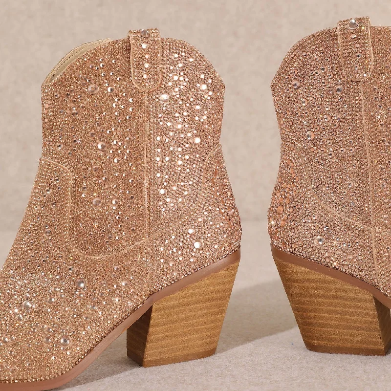 Rose Gold Angel Booties