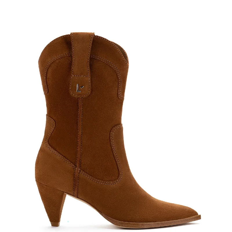 Thelma Boot In Tobacco Suede