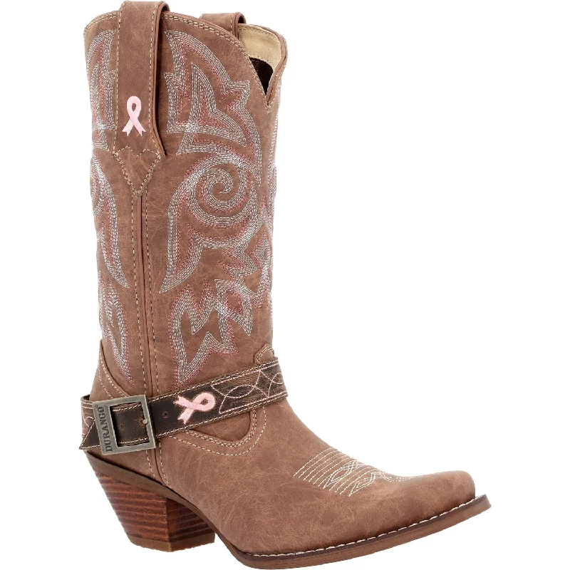 Durango Womens Crush Western Sepia Blush Leather Cowboy Boots