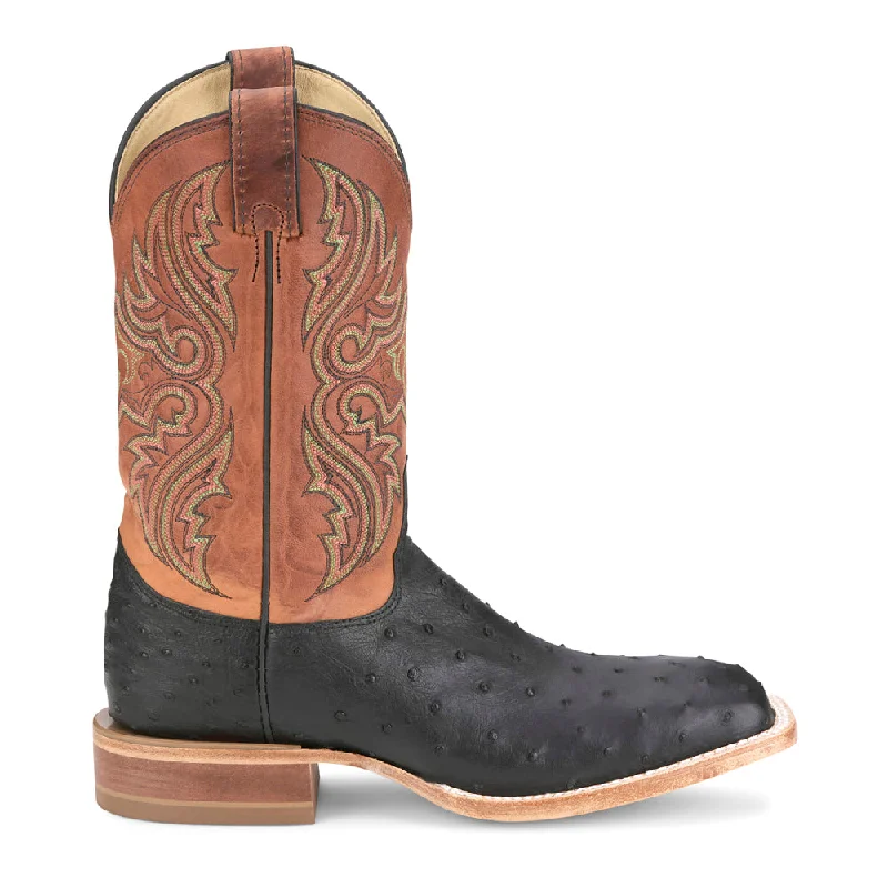 Moseley 11" Full Quill Ostrich Square Toe Cowboy Boots