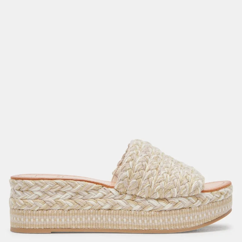 Pazli Sandals Ivory Multi Woven