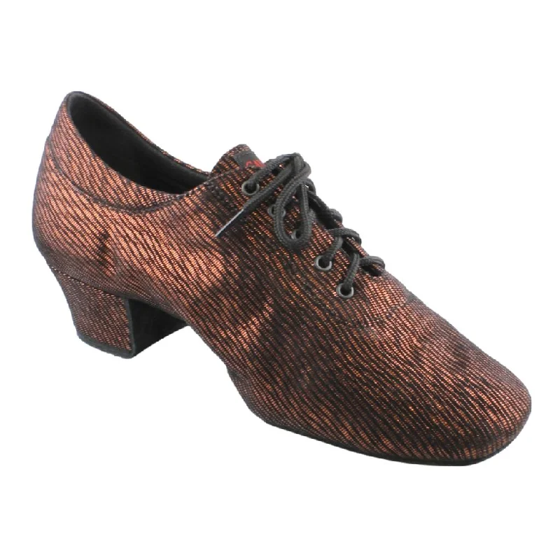 Practice Dance Shoes, 1205 Flexi, Leather, Black with Bronze