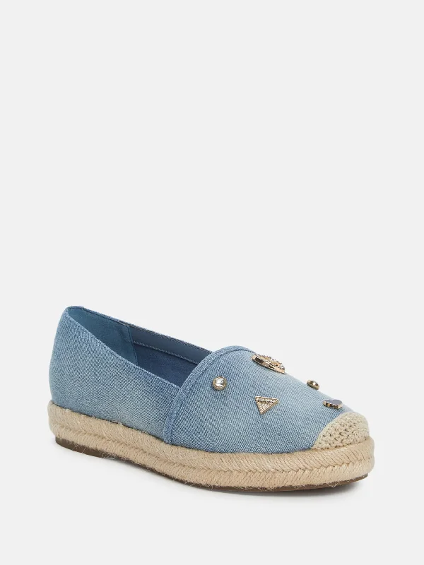 Utmost Denim Charm Espadrille Flats