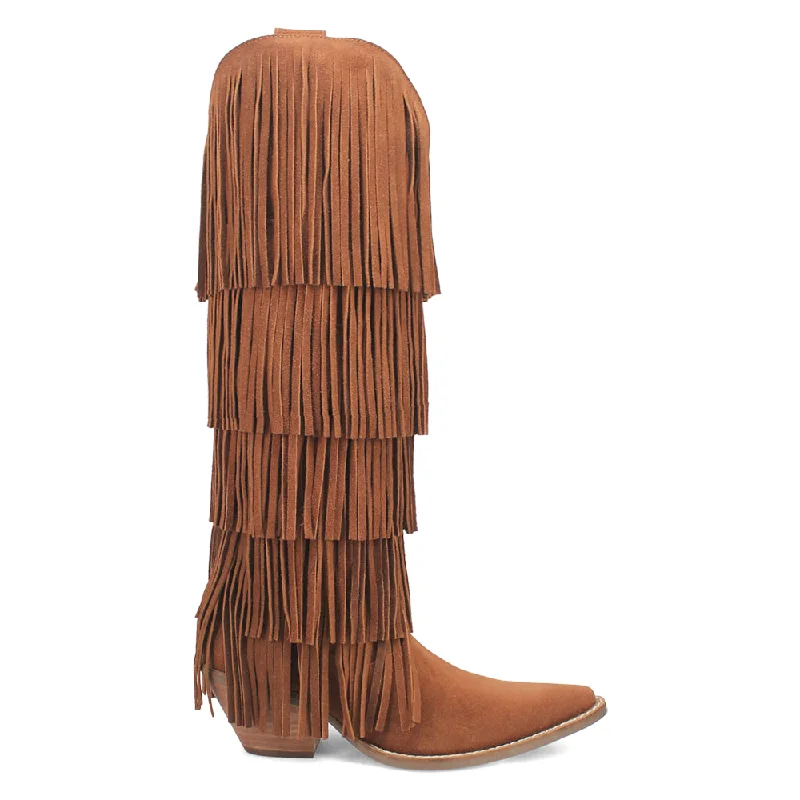 Wild Child Fringe Snip Toe Cowboy Boots