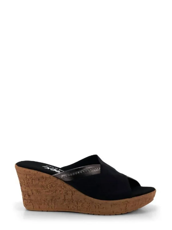 Women's Maggi Wedge Sandals In Black