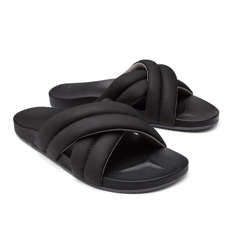 OLUKAI HILA SLIDE BLACK