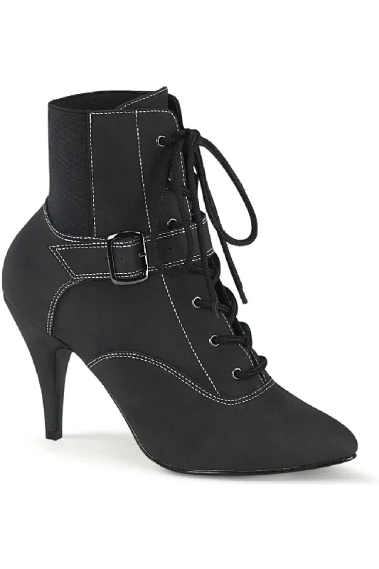 DREAM-1022 Ankle Boot | Black Faux Leather