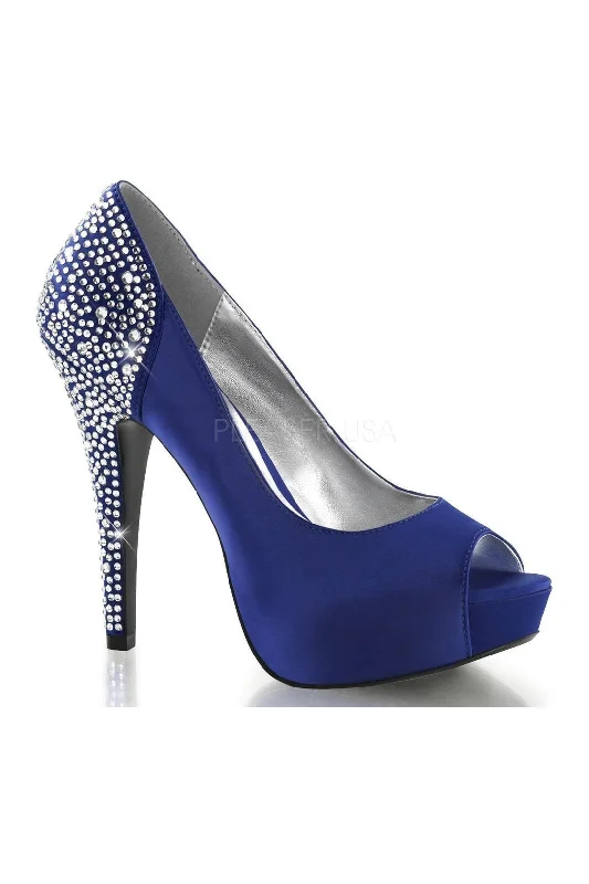 LOLITA-08 Pump  | Blue Fabric