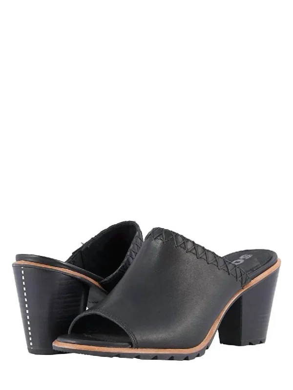 Women Nadia Heeled Mule In Black