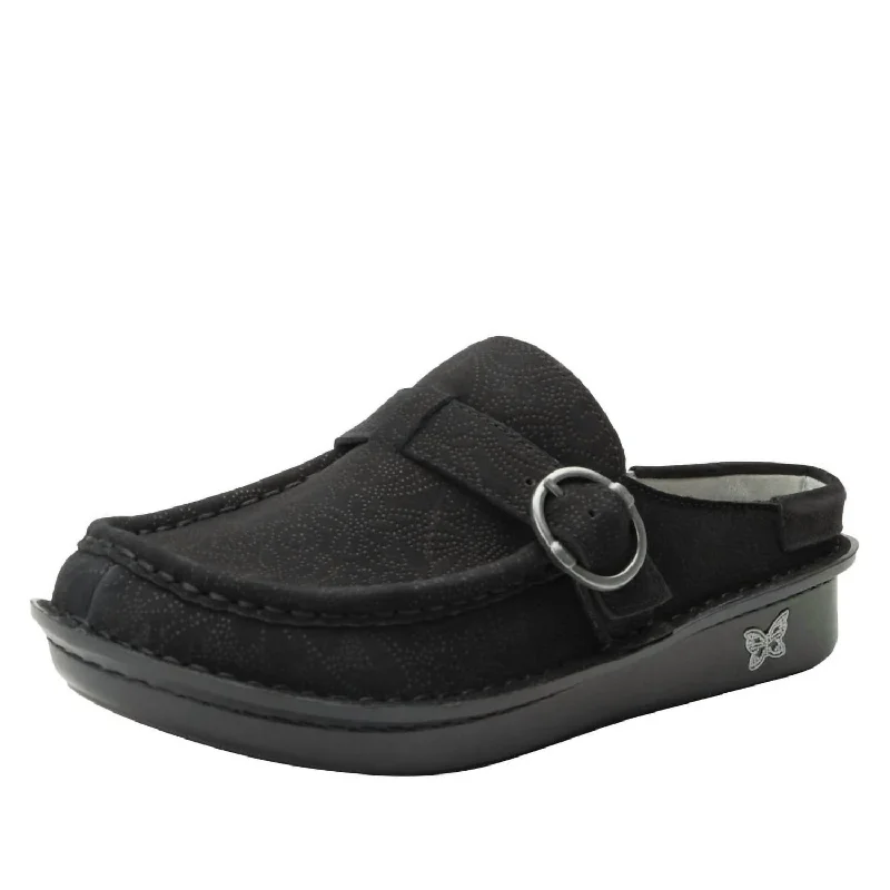 Women's Brigid Clogs In La Dee Dottie Black